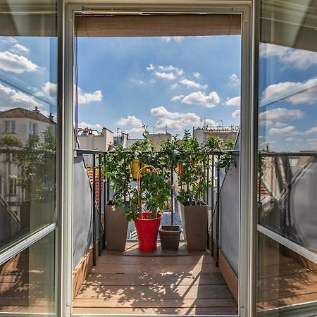 Paris Centre Dernier Etage Vue Ascenseur Apartment Exterior photo