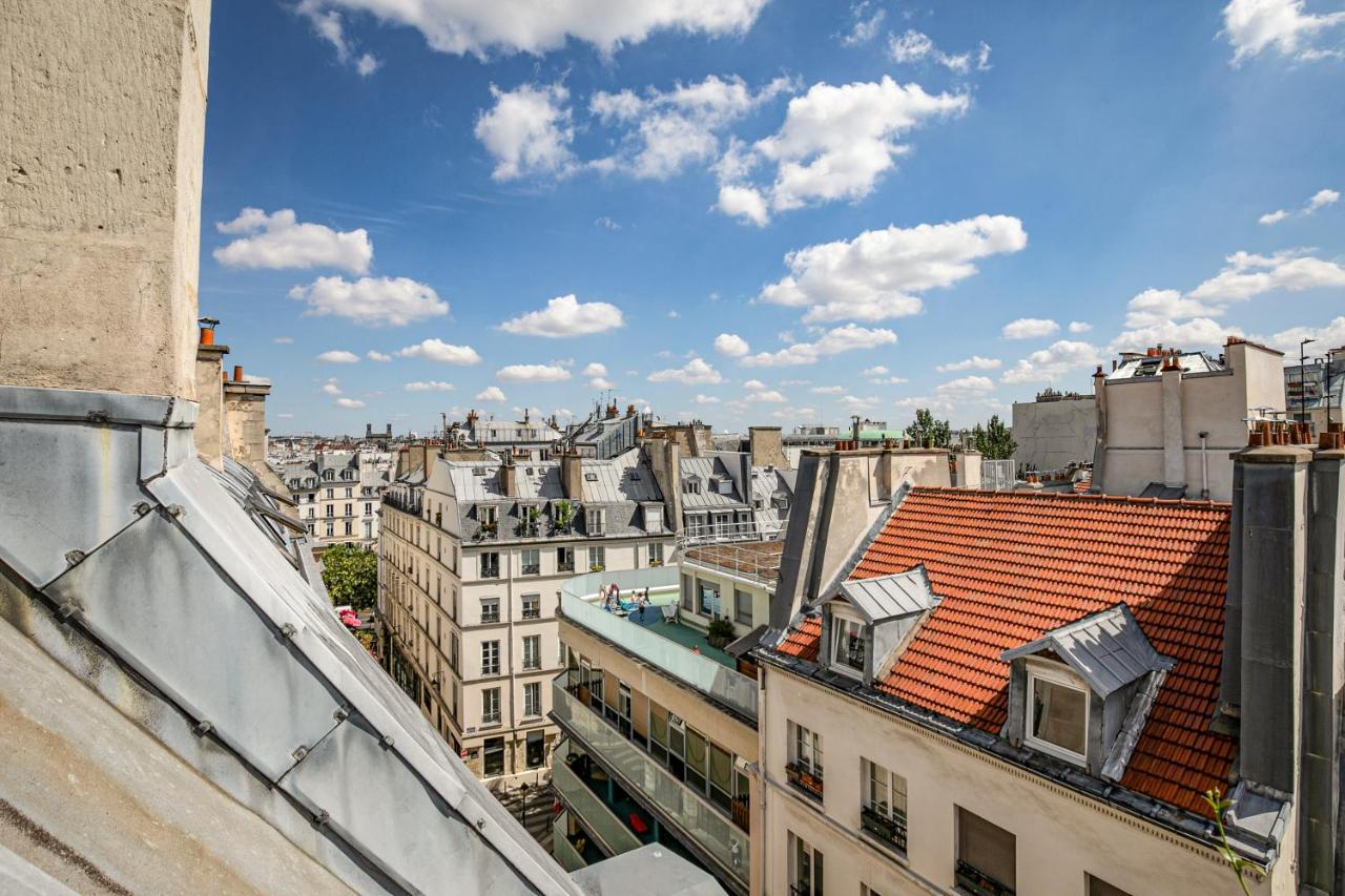 Paris Centre Dernier Etage Vue Ascenseur Apartment Exterior photo