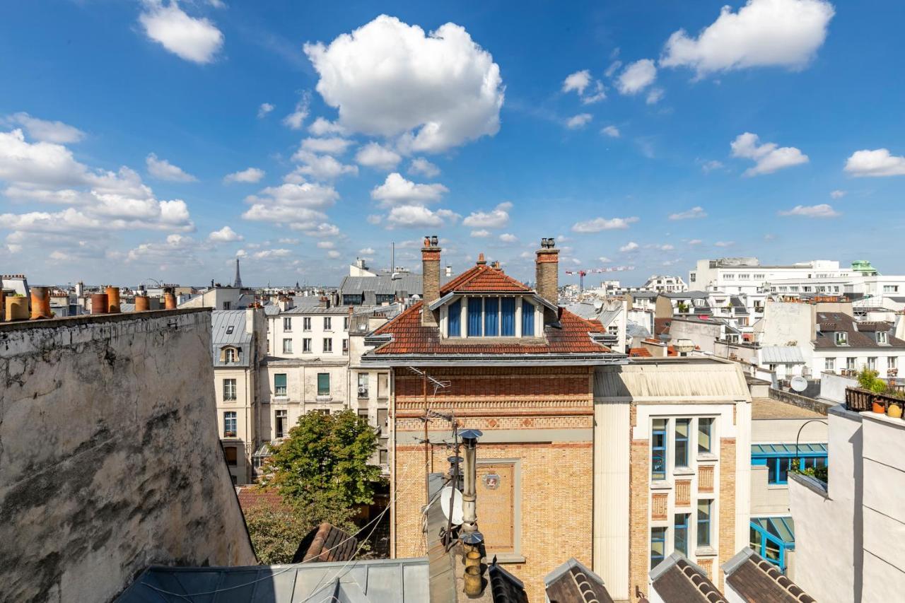 Paris Centre Dernier Etage Vue Ascenseur Apartment Exterior photo